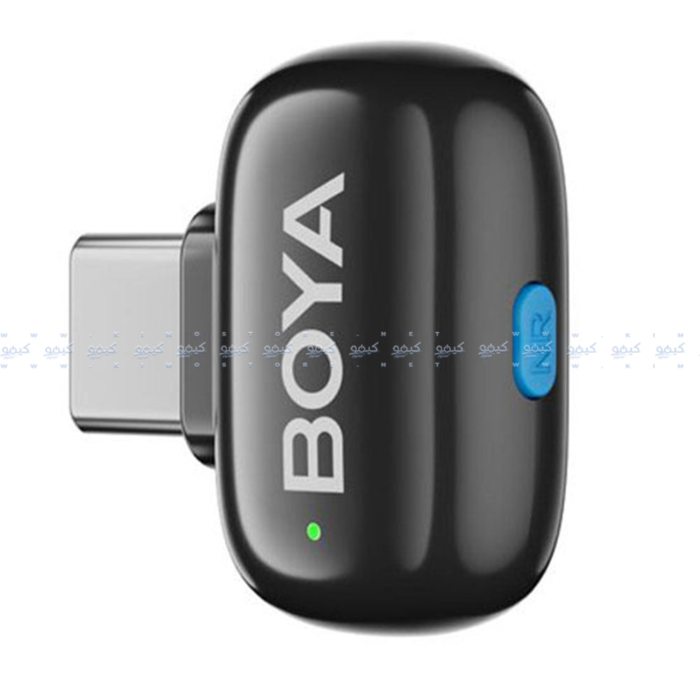 نظام ميكروفون بويا لاسلكي بمنفذ تايب سي 2.4 جيجاهرتز Mini-17 - أسود