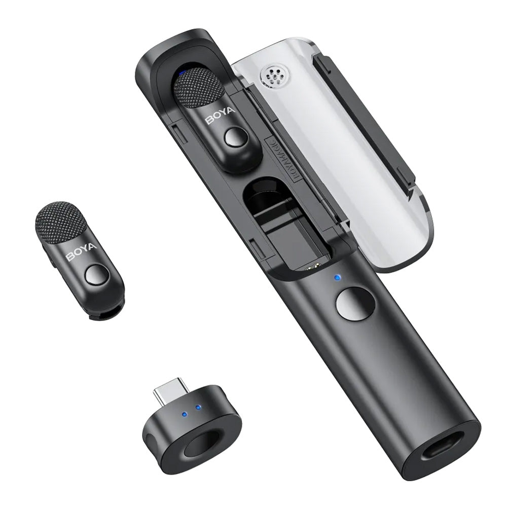 Boya Magic-02 3in1 Dual Channel Wireless Microphone System - Black