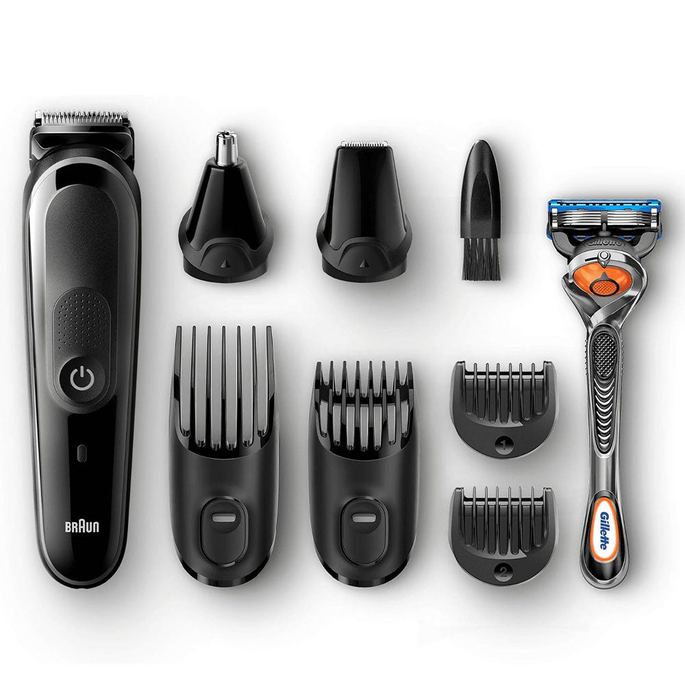 Braun All in One Trimmer 8-in-1 MGK5060 Styling Kit With Gillette Fusion5 ProGlide Razor