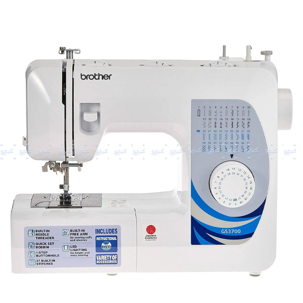 ماكينة خياطة براذر 37 غرزة GS3700 - أبيض