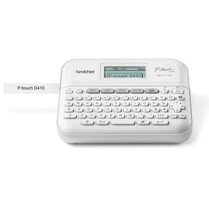 طابعة ملصقات براذر PT-D410 - أبيض