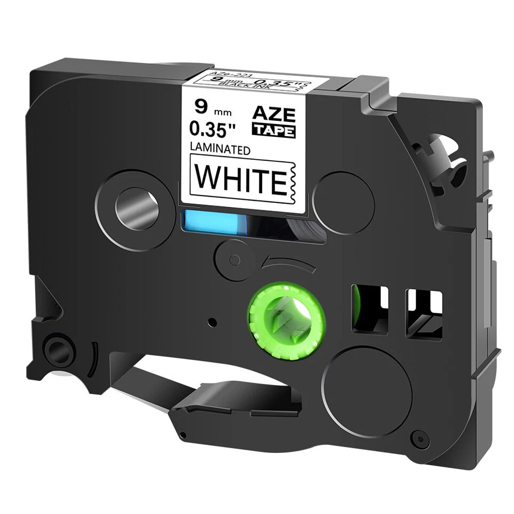 Brother TZc-221 Black on White Label Tape