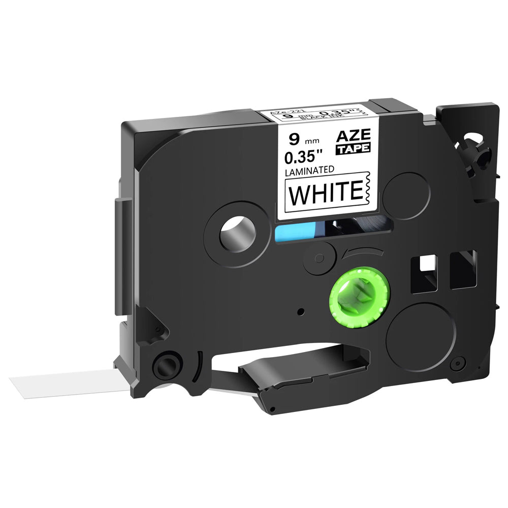 Brother TZc-221 Black on White Label Tape 9mm 8m 