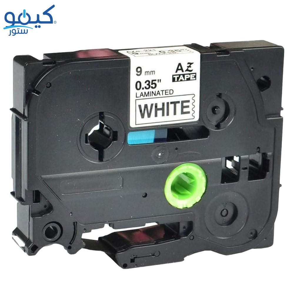 Brother TZe-221 Black on White Label Tape 9mm 8m