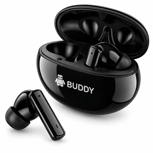 Buddy Buds W20 Plus ANC+ENC TWS Earbuds - Black