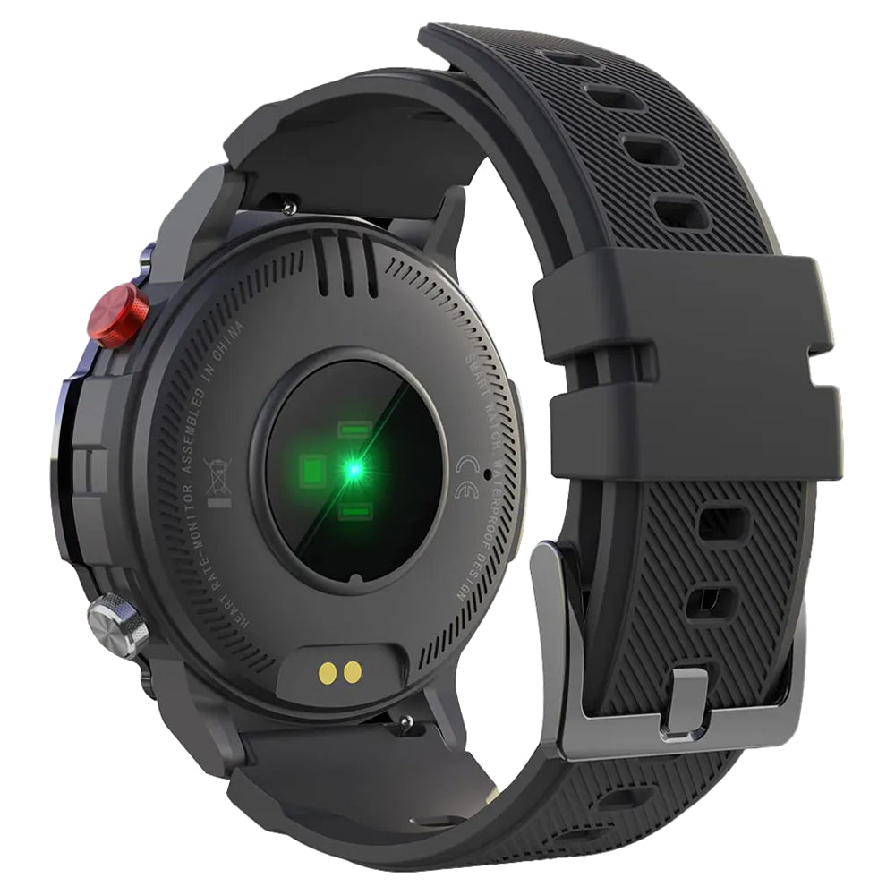 Buddy Crown J2 Smart Watch Black Case With Black Silicone Strap