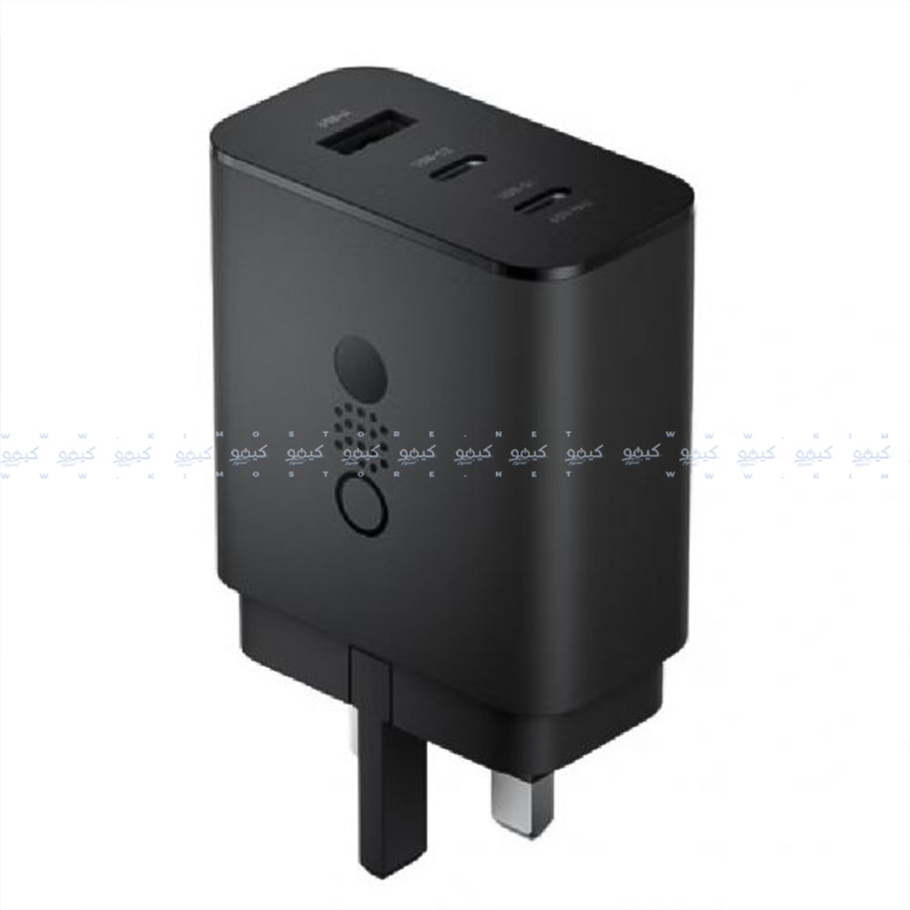 CMF C295 GaN Wall Charger 2x Type-C + USB 100W Fast Charging (UK Plug) - Dark Gray