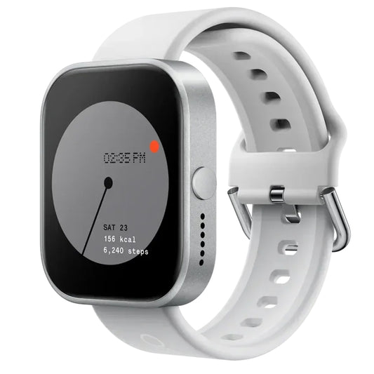 CMF Watch Pro D395 Smart Watch (40mm - GPS) Silver Aluminum Case With Light Gray Silicone Strap