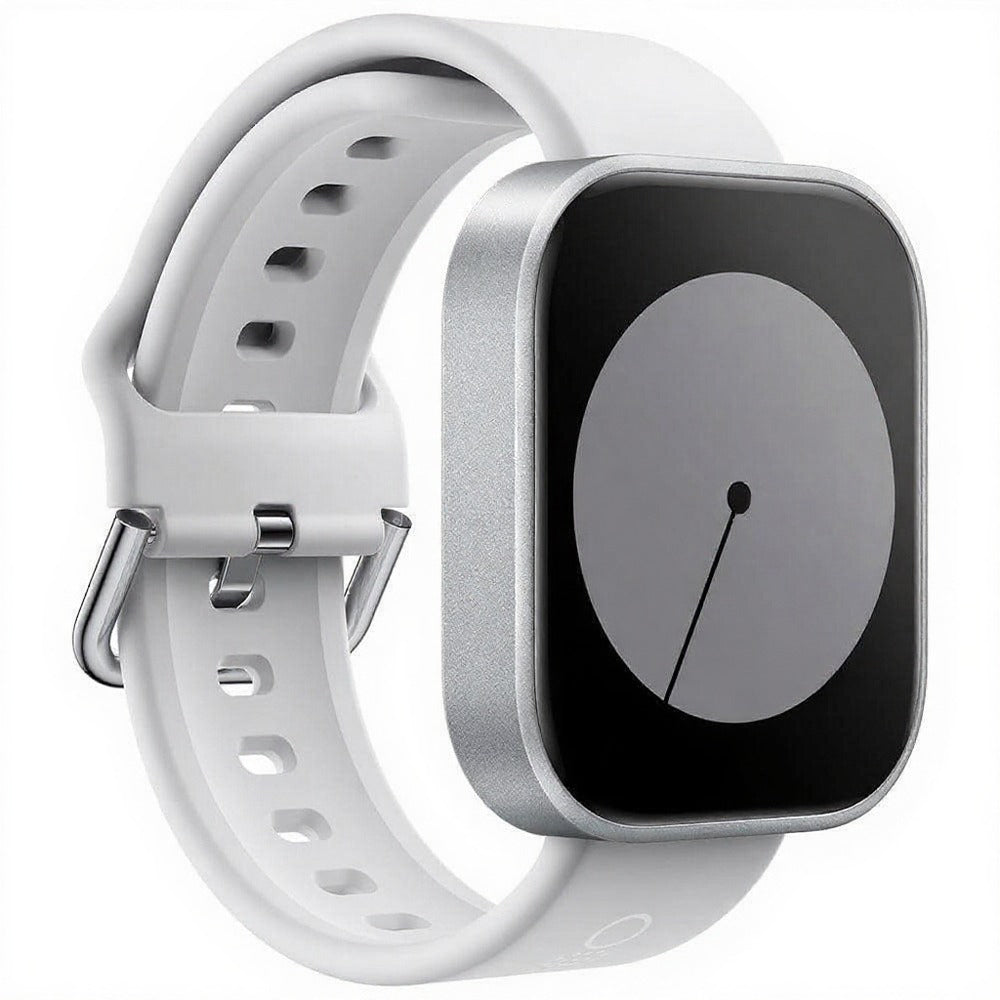 ساعة سمارت سي إم إف Watch Pro D395 (40 ملم - GPS) هيكل ألومنيوم فضي مع سوار سيليكون رمادي فاتح