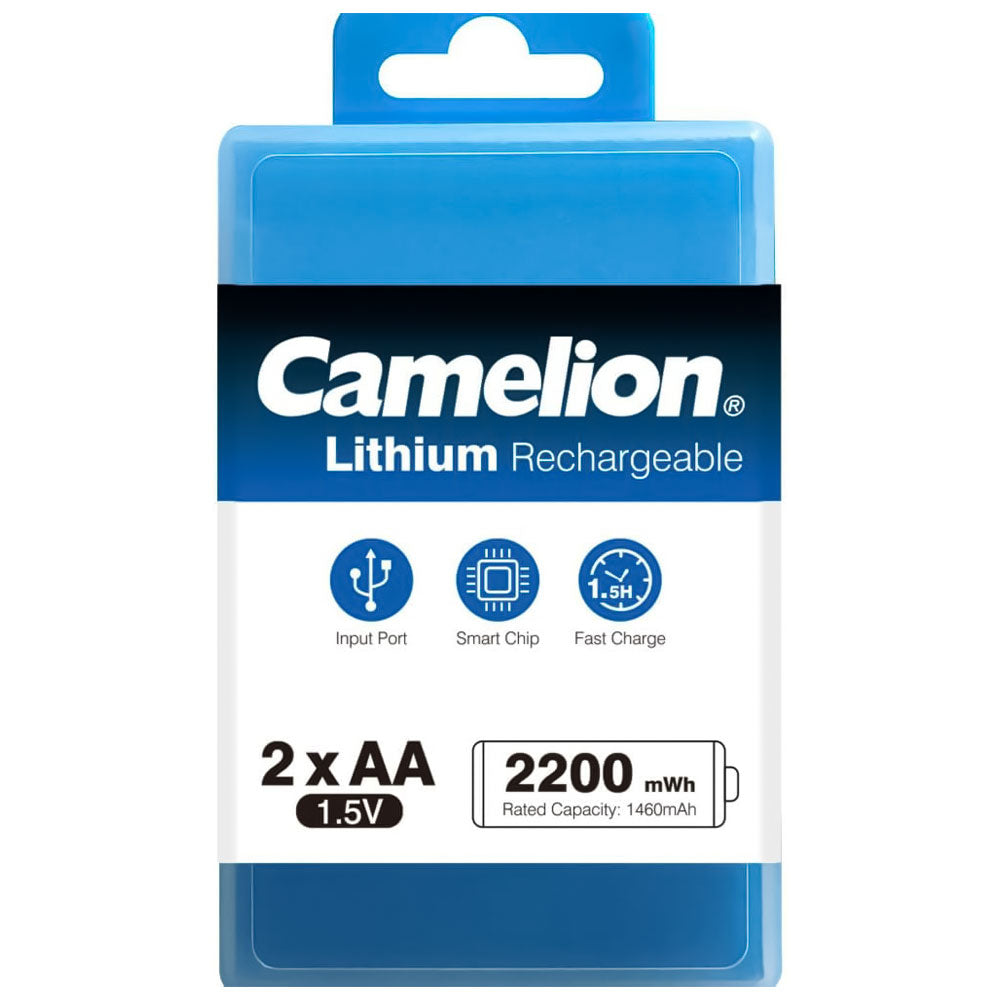 Camelion AA2 Rechargeable Battery 1460mAh (Type-C Cable)