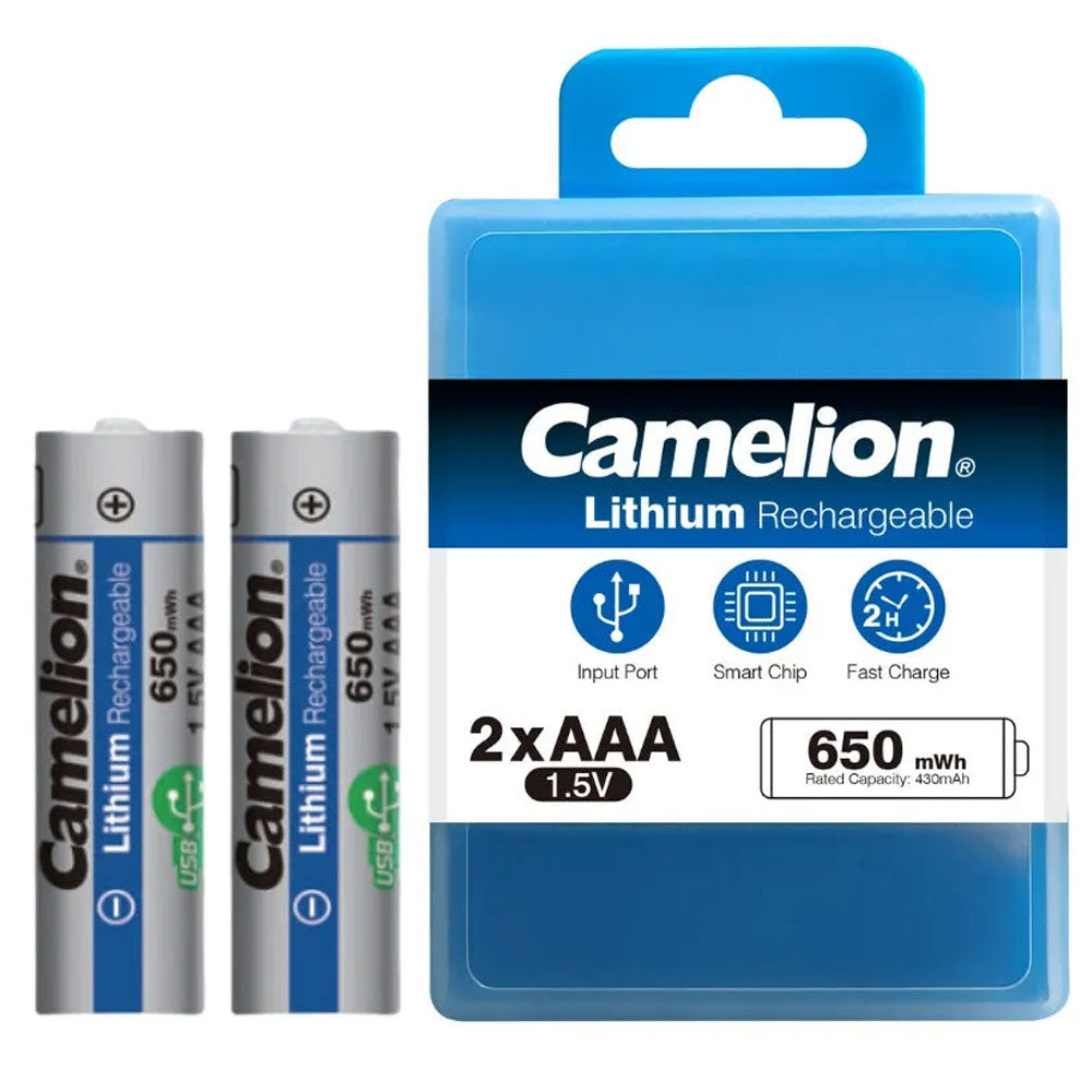 Camelion AAA2 Rechargeable Battery 430mAh (Type-C Cable)