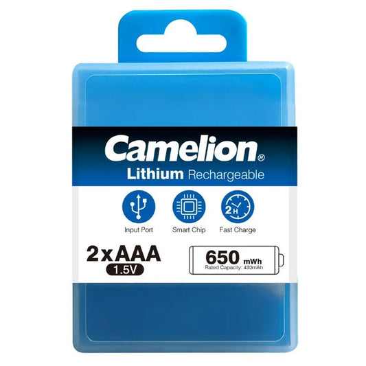 Camelion AAA2 Rechargeable Battery 430mAh (Type-C Cable)