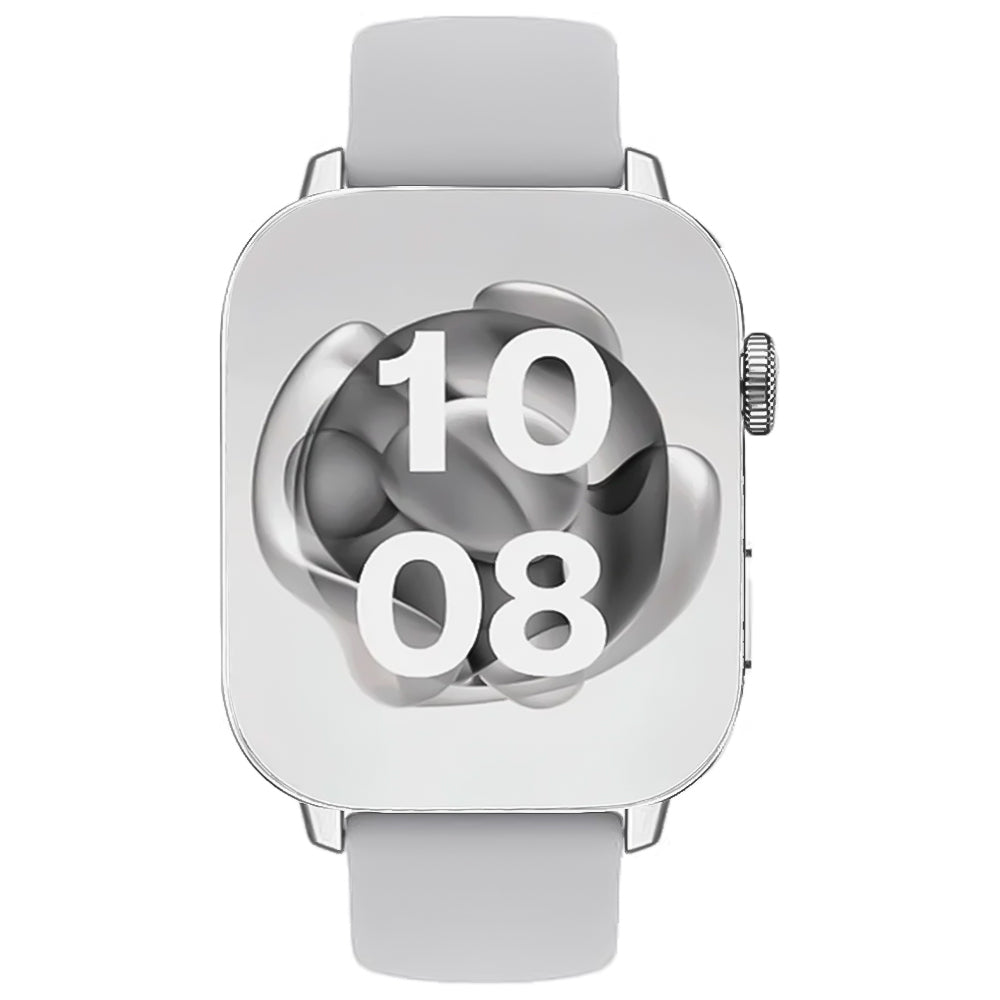 CardoO Watch X Apex CGLWXA04S Smart Watch Silver Zinc Alloy Case With Gray Silicone Strap