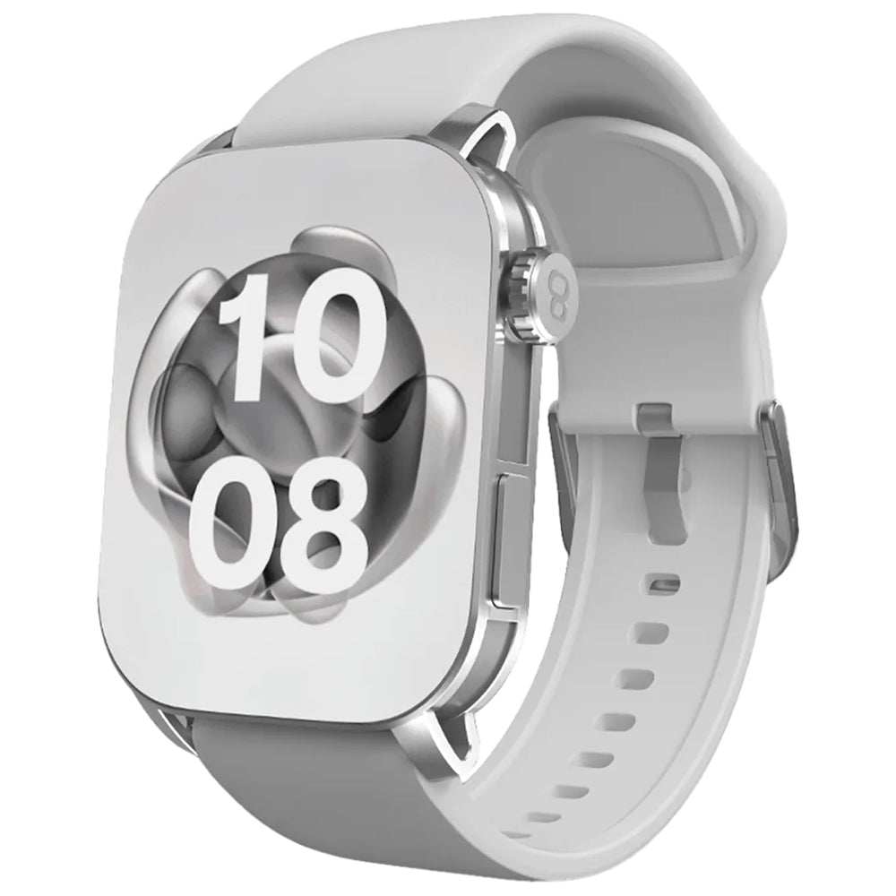 CardoO Watch X Apex CGLWXA04S Smart Watch Silver Zinc Alloy Case With Gray Silicone Strap