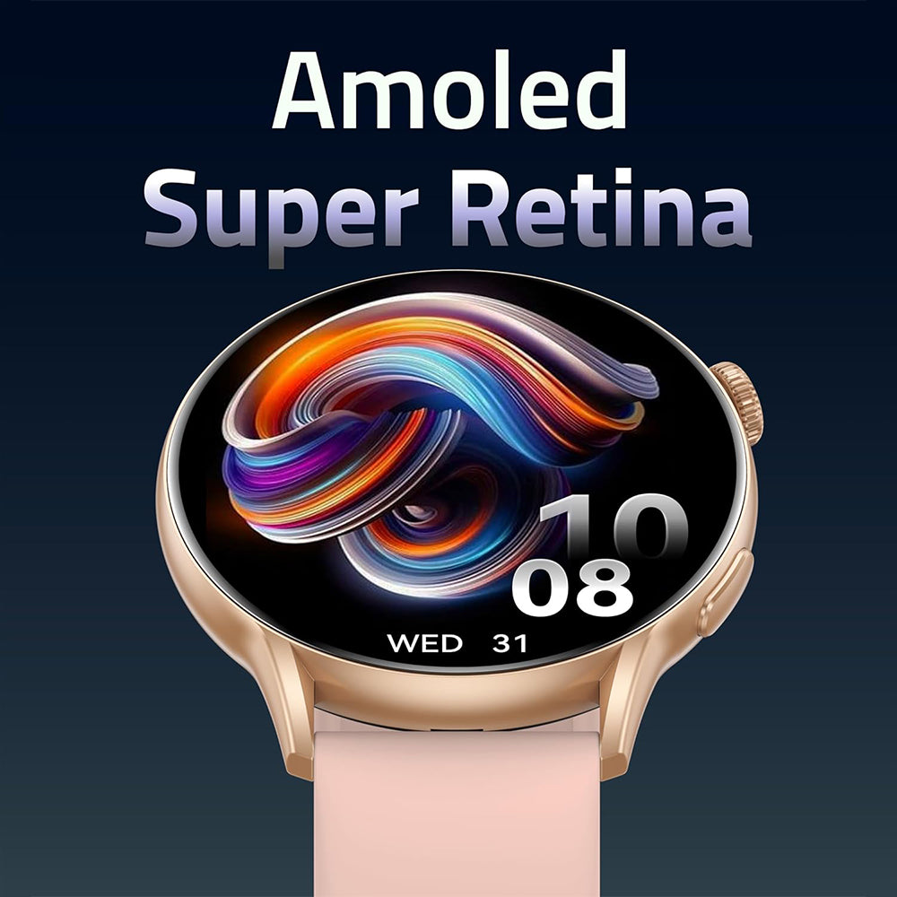 CardoO Watch X Orbit CGLWXO03G Smart Watch Gold Zinc Alloy Case With Rose Gold Silicone Strap