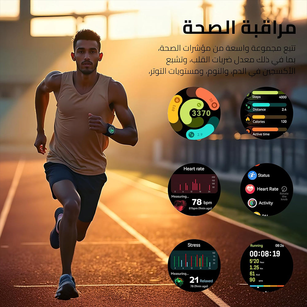 CardoO Watch X Orbit CGLWXO03S Smart Watch Silver Zinc Alloy Case With Gray Silicone Strap