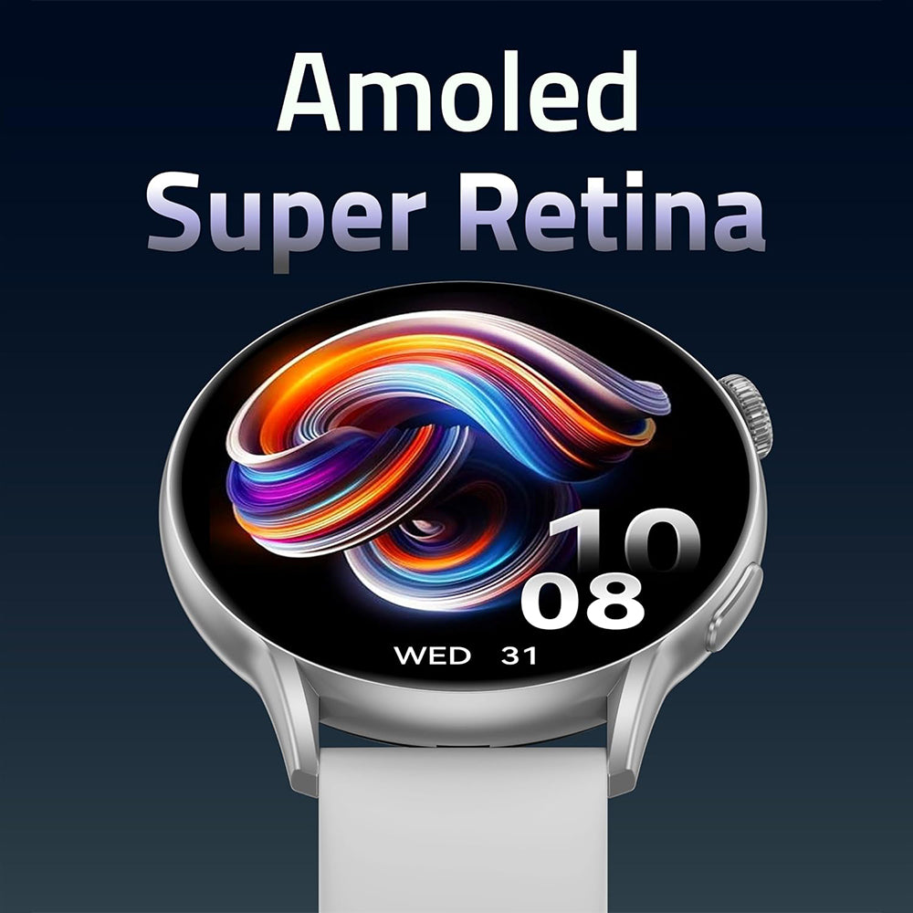 CardoO Watch X Orbit CGLWXO03S Smart Watch Silver Zinc Alloy Case With Gray Silicone Strap