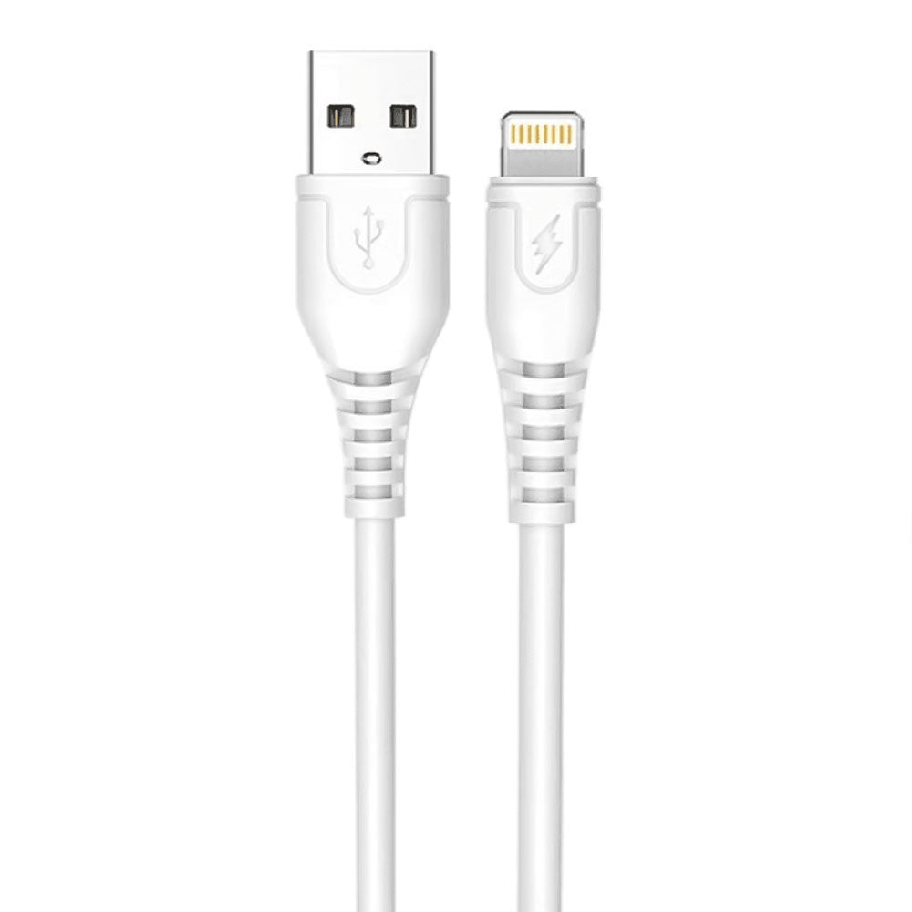 Cell Tel CT-19C USB To Lightning Cable 6A Fast Charging 1m - White