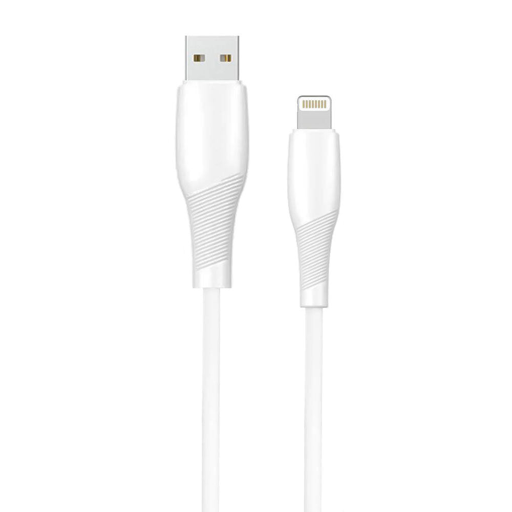 Cell Tel CT-50C USB To Lightning Cable 2.4A Fast Charging 1m - White