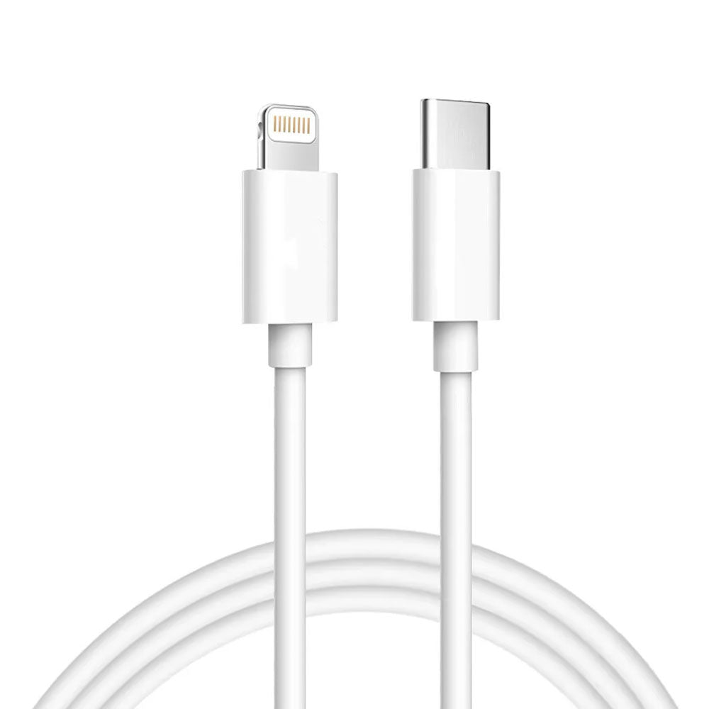Cell Tel Turbo 11 Type-C To Lightning Cable 3A Fast Charging 1m - White