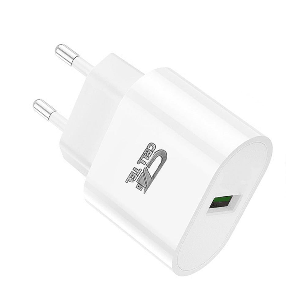 Cell Tel Turbo 5 QC3.0 Wall Charger Type-C Cable 3A 20W Fast Charging