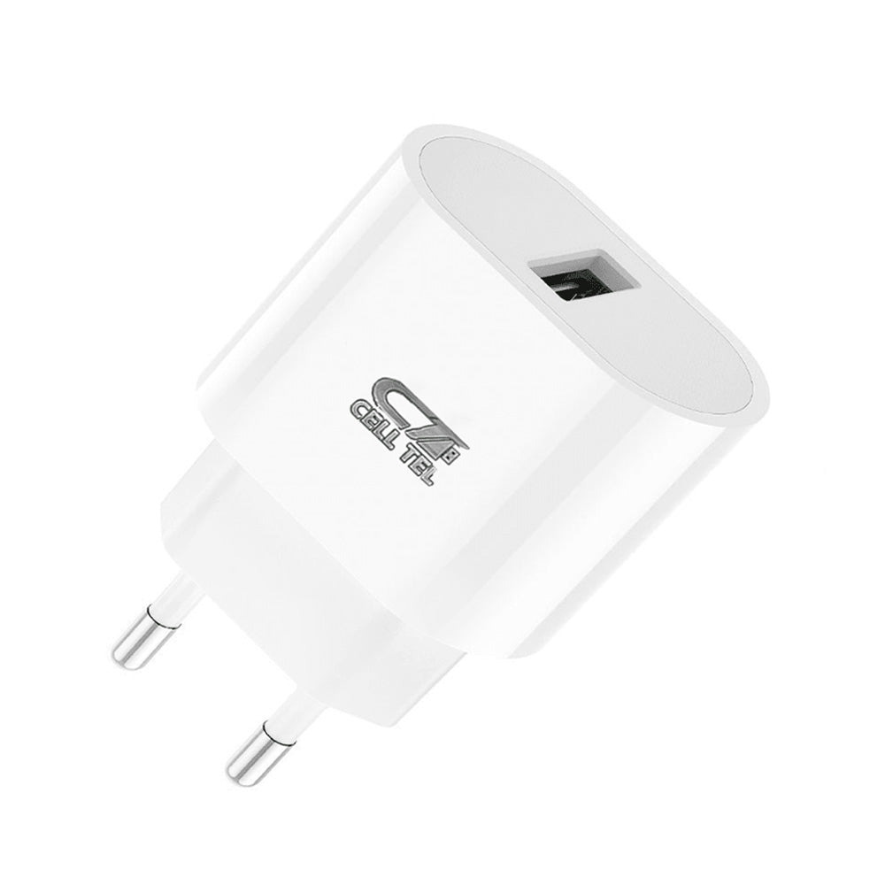 Cell Tel Turbo 5 QC3.0 Wall Charger Type-C Cable 3A 20W Fast Charging