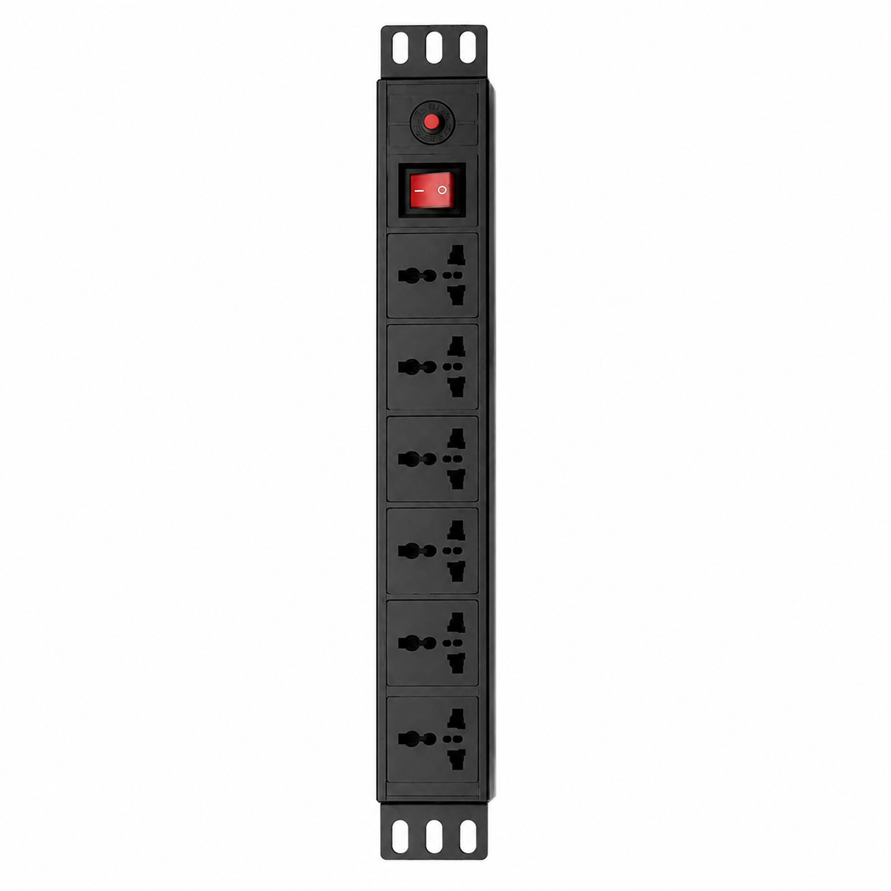 Zvision EY01W-1U-UNA6-KG PDU 6 Port