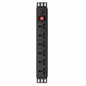 Zvision EY01W-1U-UNA6-KG PDU 6 Port