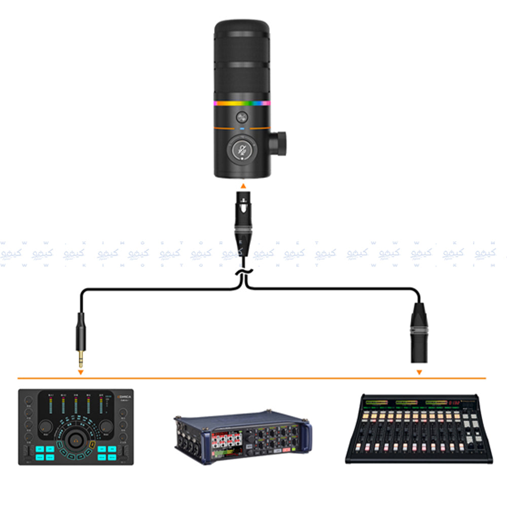 Comica EJoy D10 Pro RGB Wireless Microphone - Black