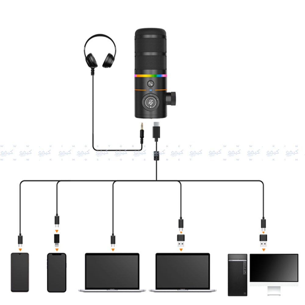 Comica EJoy D10 Pro RGB Wireless Microphone - Black