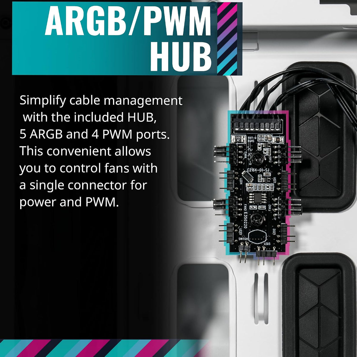 500 ARGB Gaming Mid Tower Case