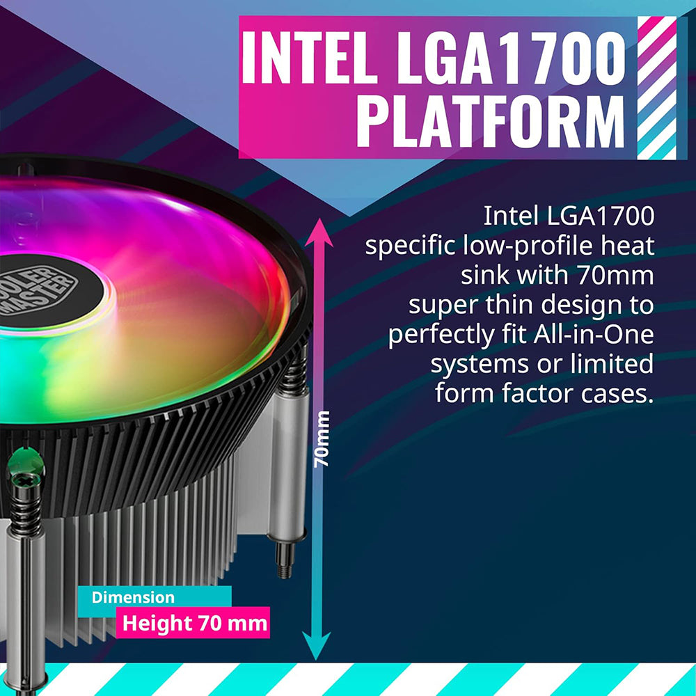 نظام تبريد للبروسيسور كولر ماستر I70C LGA 1700