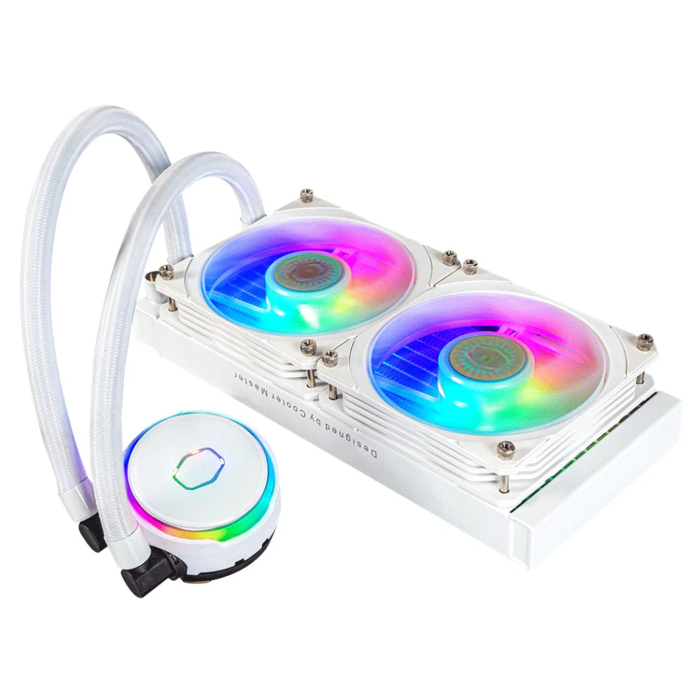 Cooler Master MasterLiquid 240 Atmos White ARGB CPU Liquid Cooler