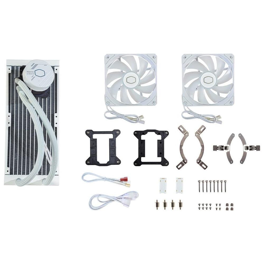 Cooler Master MasterLiquid 240 Atmos White ARGB CPU Liquid Cooler