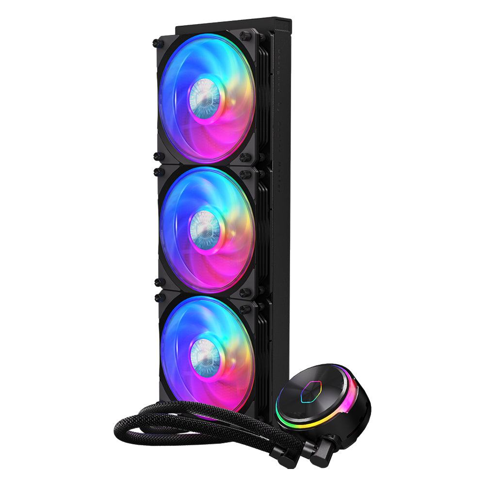 نظام تبريد مائي للبروسيسور كولر ماستر  MasterLiquid PL360 FLUX ARGB - اسود