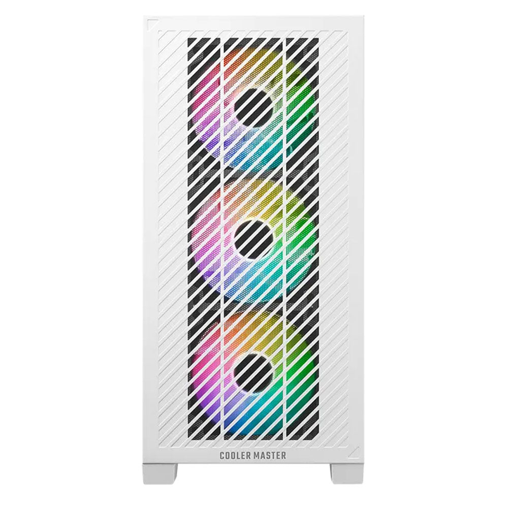 Elite 301 White ARGB Mid-Tower Case