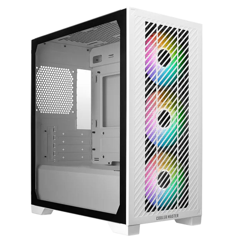 Cooler Master Elite 301 White ARGB Mid-Tower Case