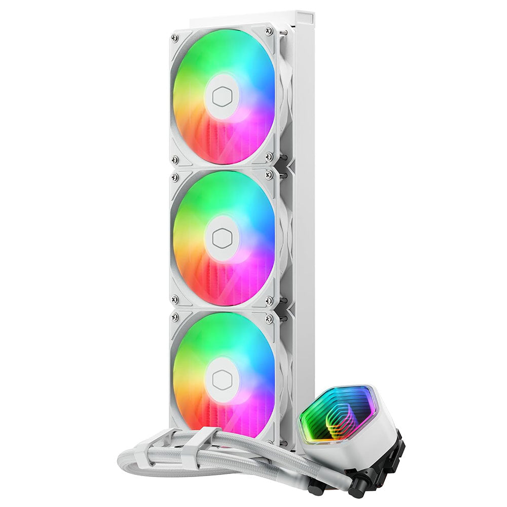 نظام تبريد مائي للبروسيسور كولر ماستر MasterLiquid 360 Core II White ARGB