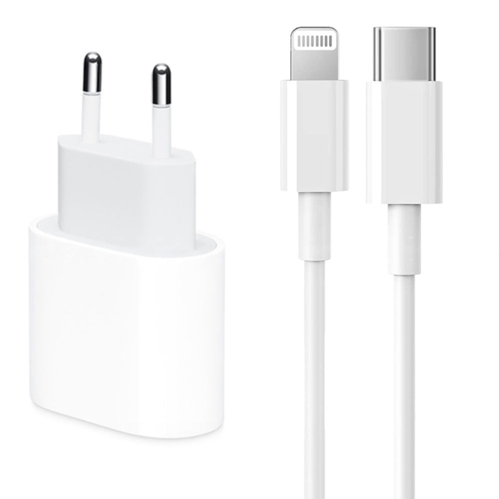 Cougar H20 Wall Charger Type-C + Type-C to Lightning Cable 20W Fast Charging - White