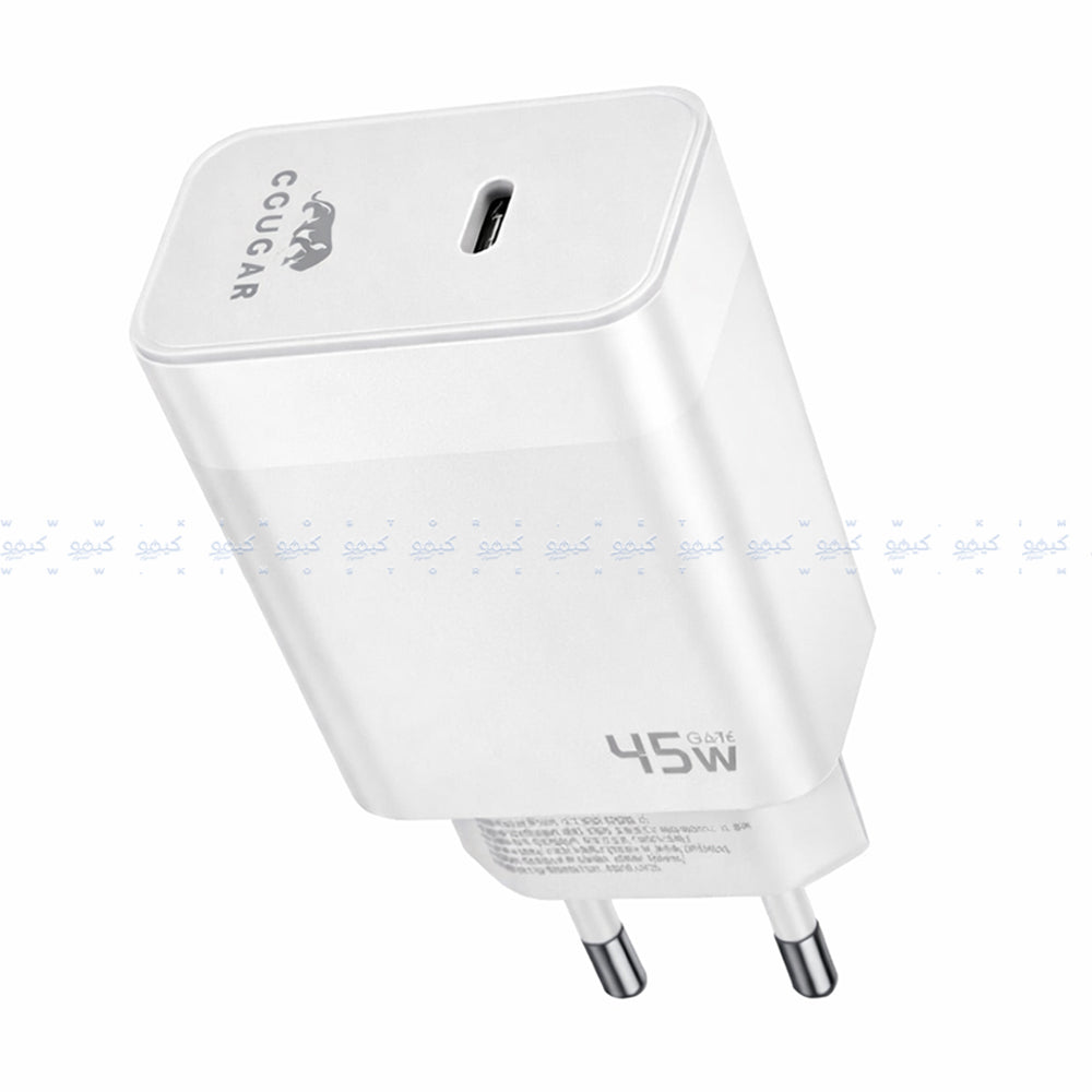 Cougar H45 Wall Charger PD Type-C 45W Fast Charging - White