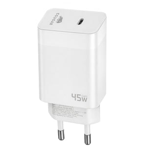 Cougar H45 Wall Charger PD Type-C 45W Fast Charging - White
