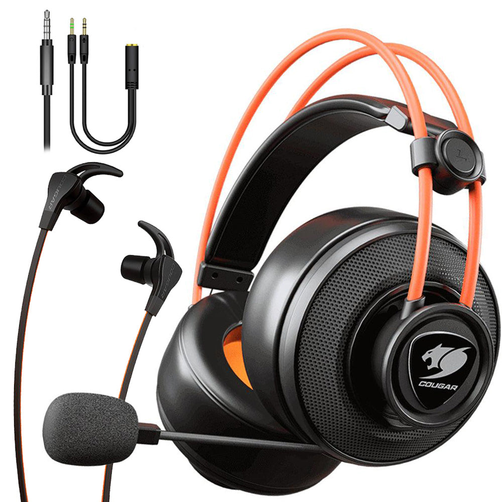 Cougar IMMERSA TI EX Stereo Gaming Headset + Earphone Combo