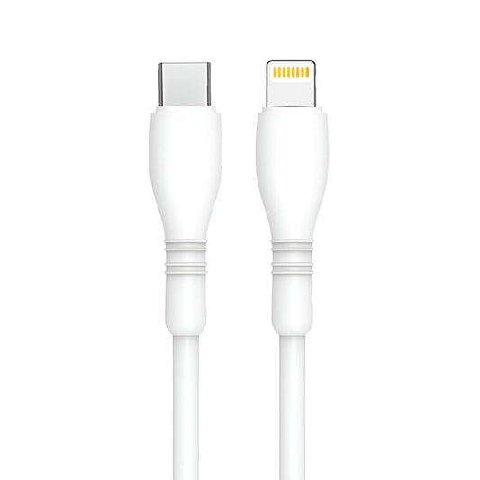 Cougar L3 Type-C To Lightning Cable 30W Fast Charging 1m - White