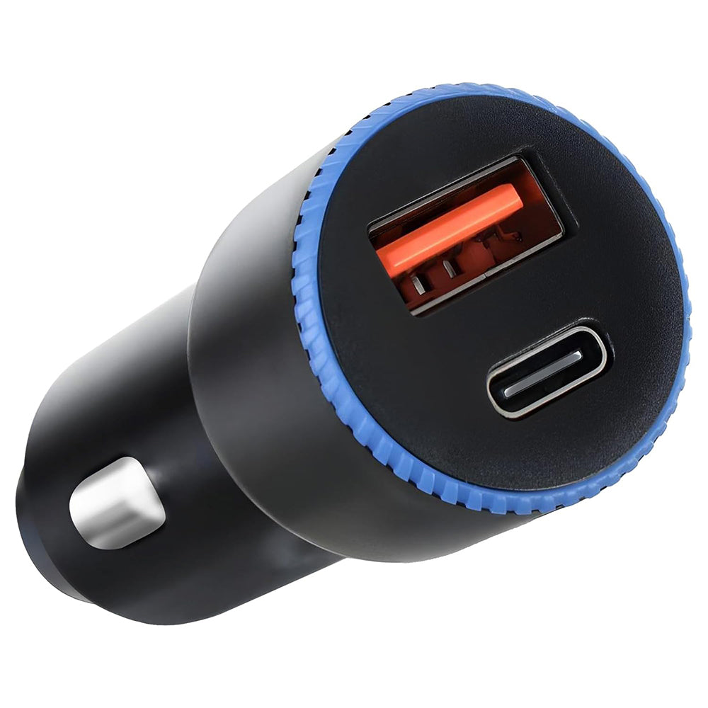 Cougar R7 Car Charger PD Type-C + QC USB 38W Fast Charging - Black