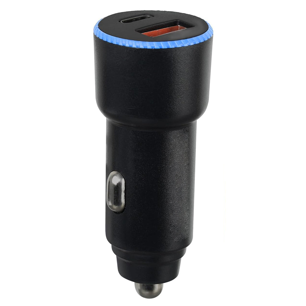 Cougar R7 Car Charger PD Type-C + QC USB 38W Fast Charging - Black