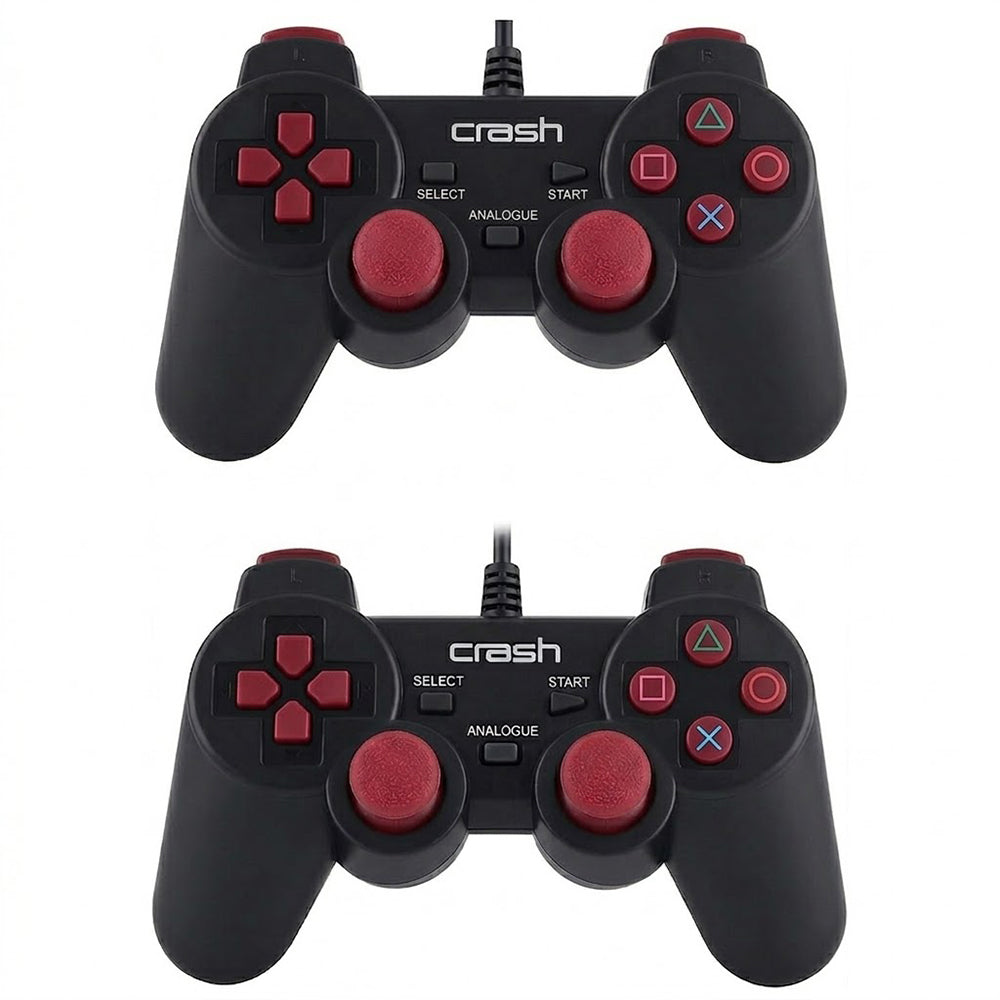Crash X2 Double Wired Gamepad With Analog