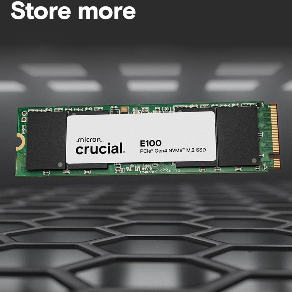 هارد درايف M.2 SSD كروشال 480 جيجابايت E100 NVMe PCIe