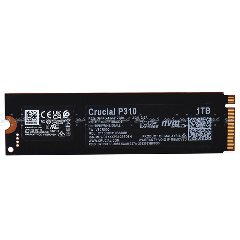 Crucial P310 1TB NVMe PCIe 2280