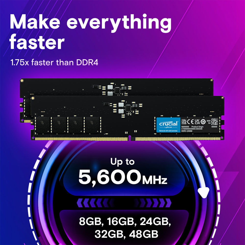 رام كروشال 32 جيجابايت 5600 ميجاهرتز DDR5