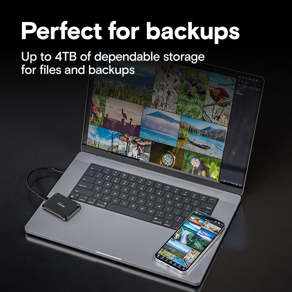 هارد درايف SSD خارجي متنقل كروشيال 4 تيرابايت X9